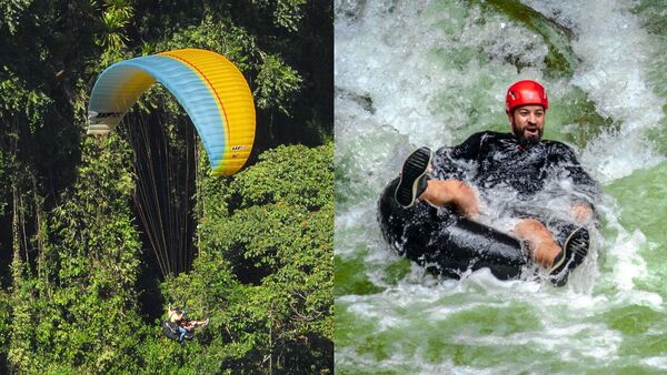 ARENAL RIVER TUBING AND PARAGLIDING OVER GUACAICA JUNGLE MOUNTAIN private tour from Guatape