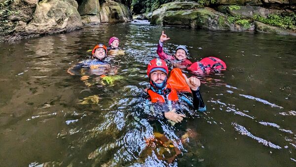 TERRIFIC CANYONING (rappels pools slides) private experience from Guatape